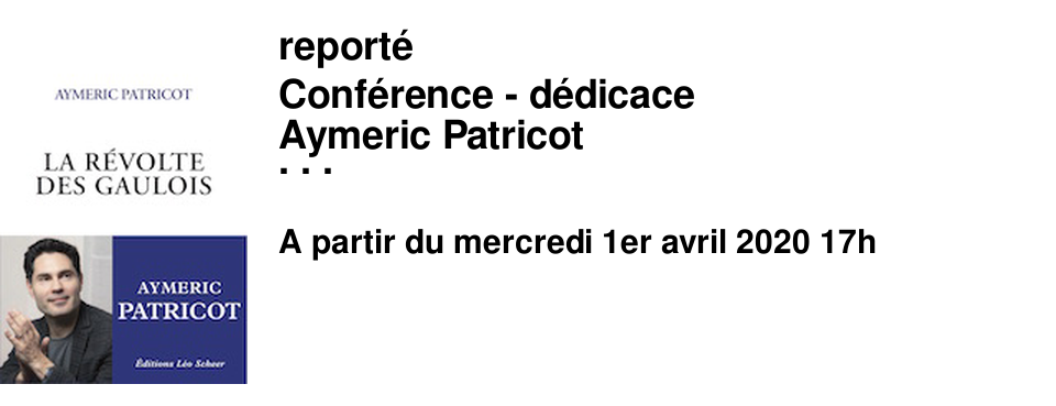 report� Conf�rence - d�dicace Aymeric Patricot La r�volte des Gaulois